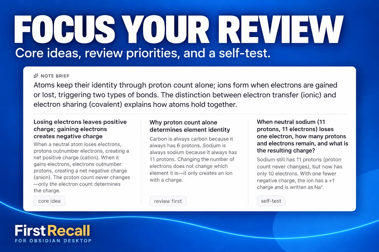 FirstRecall screenshot