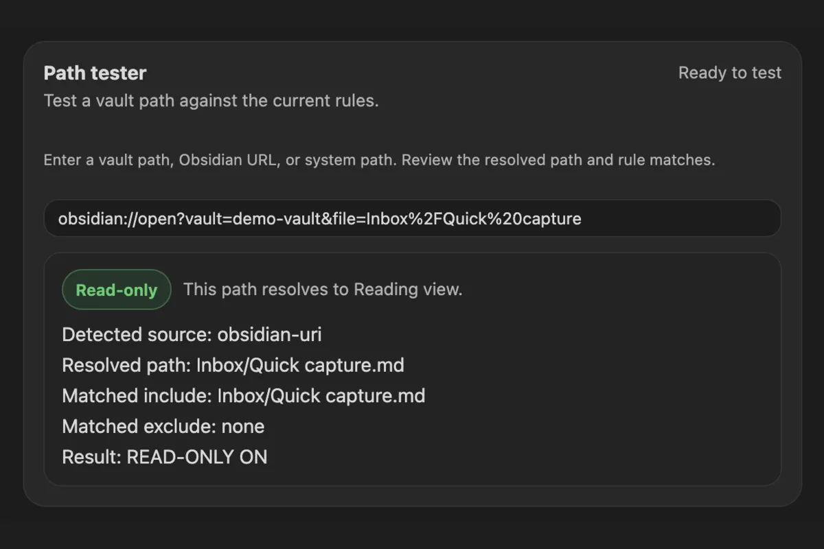 Read Only View screenshot