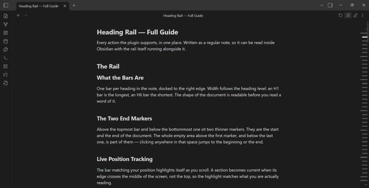 Heading Rail screenshot