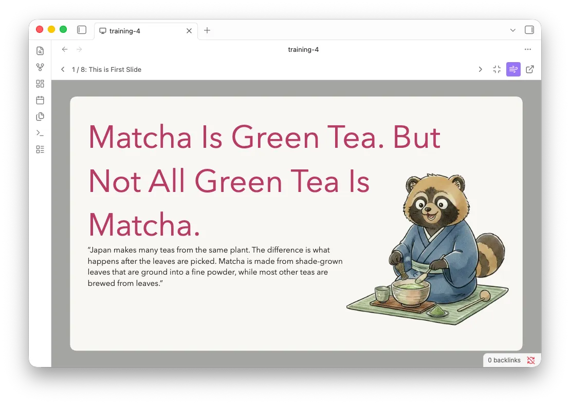 Totonio Presentation screenshot
