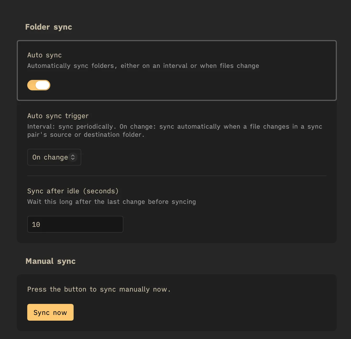 Local Folder Sync screenshot