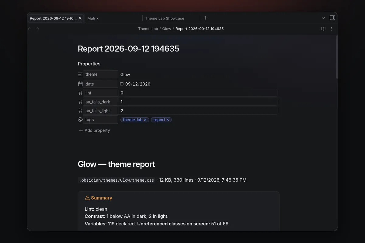 Theme Lab screenshot