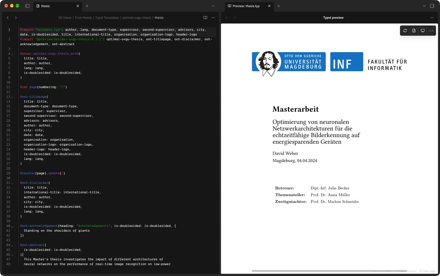 Tinymist screenshot