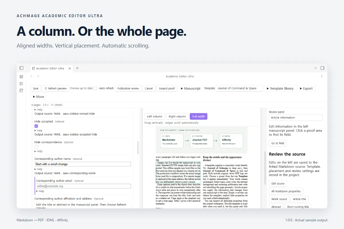 Achmage Academic Editor Ultra screenshot