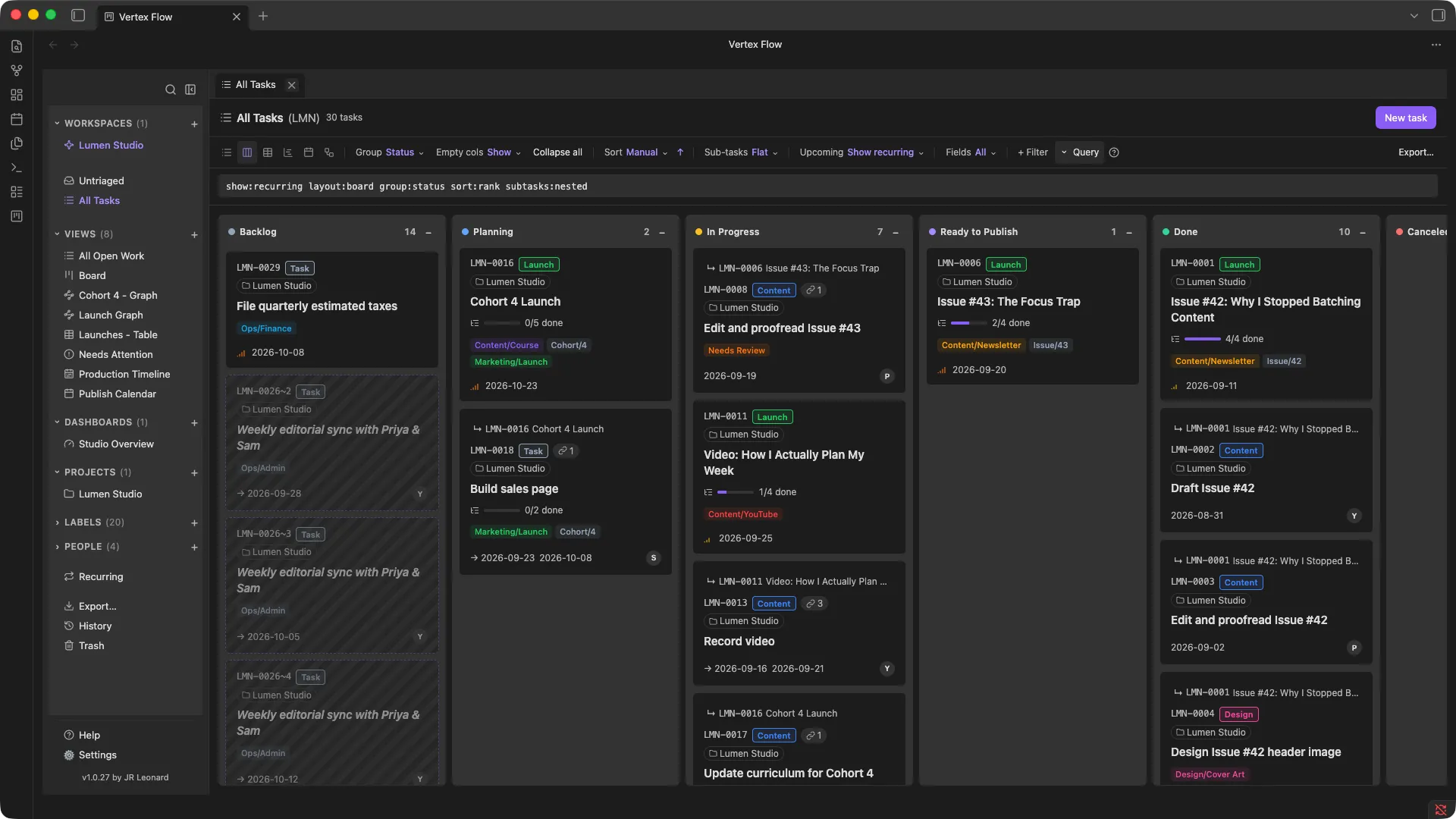 Vertex Flow screenshot