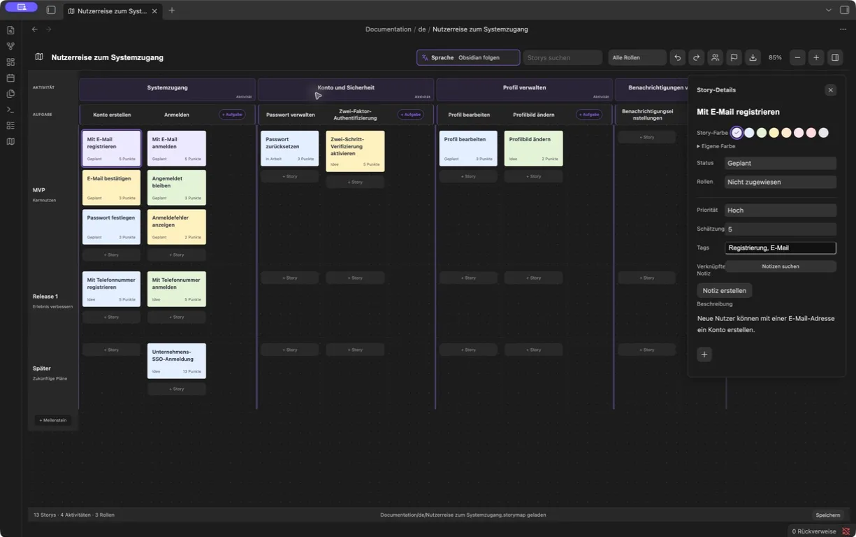 Story Map screenshot
