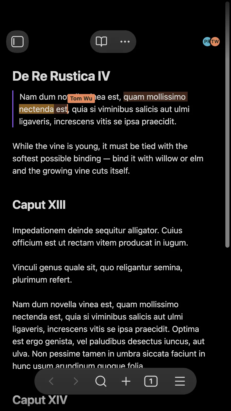 Nectenda screenshot