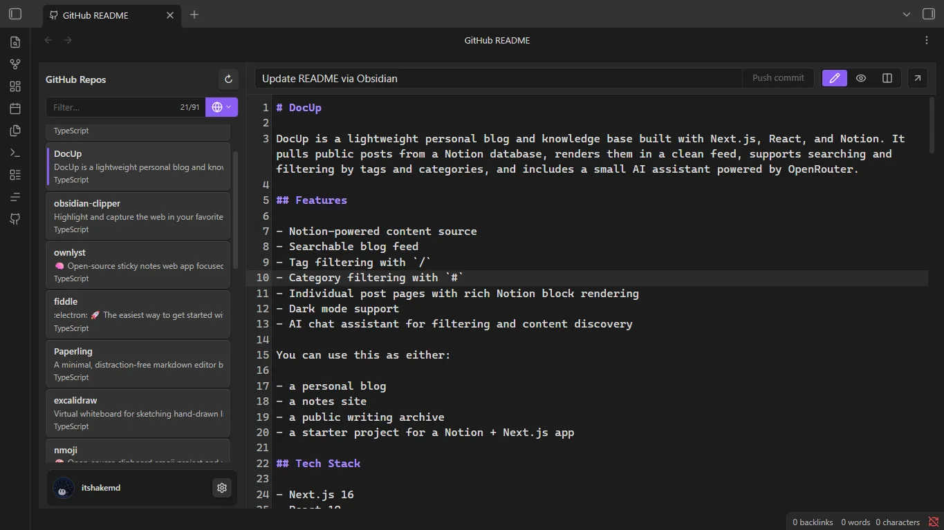 GitHub README screenshot