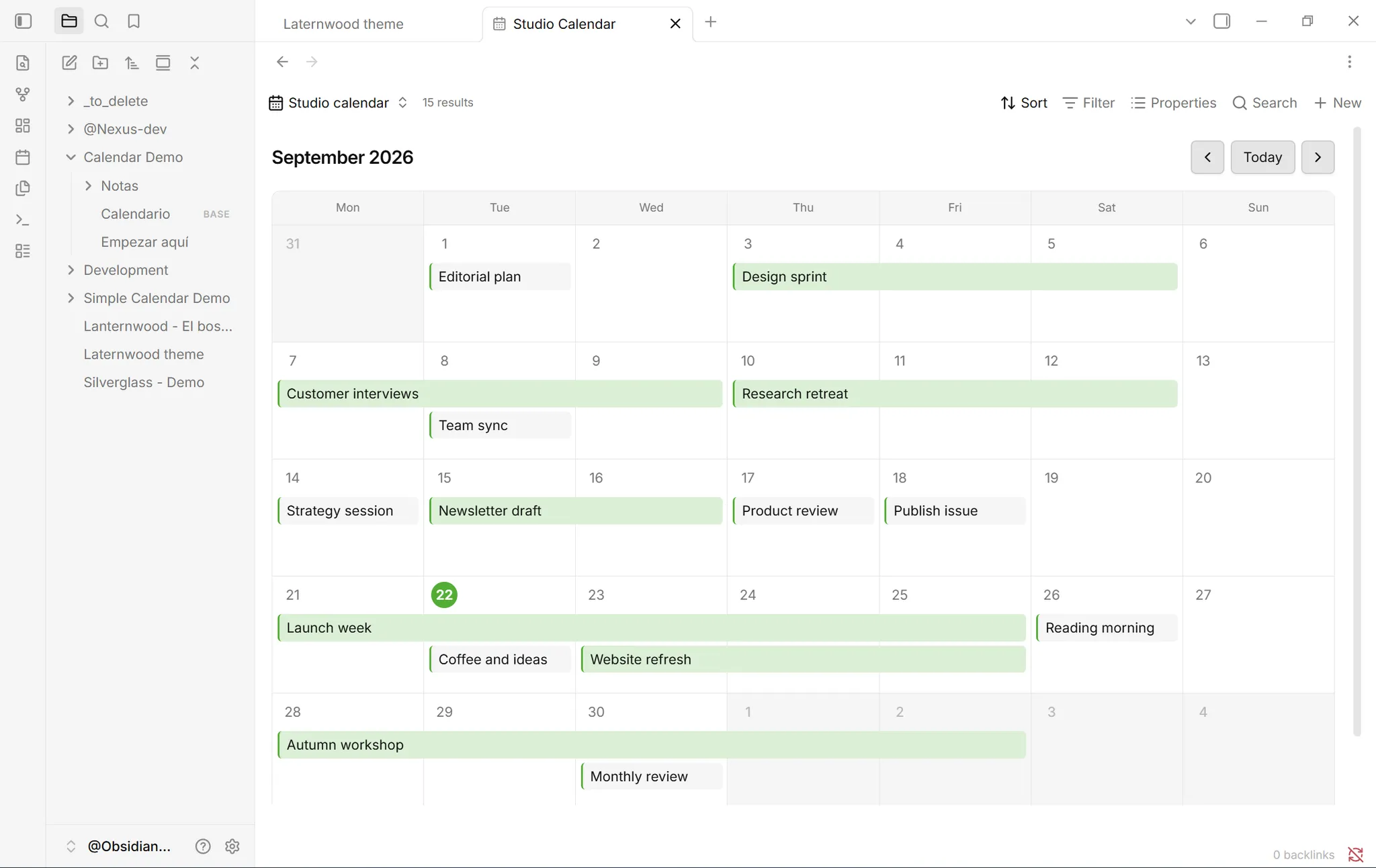 Just Simple Calendar screenshot