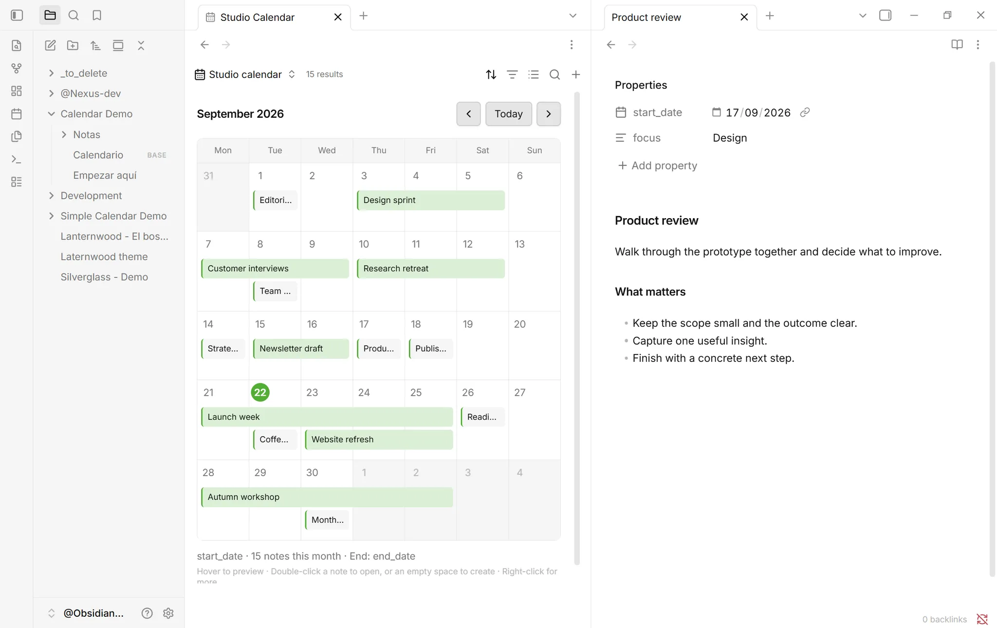 Just Simple Calendar screenshot