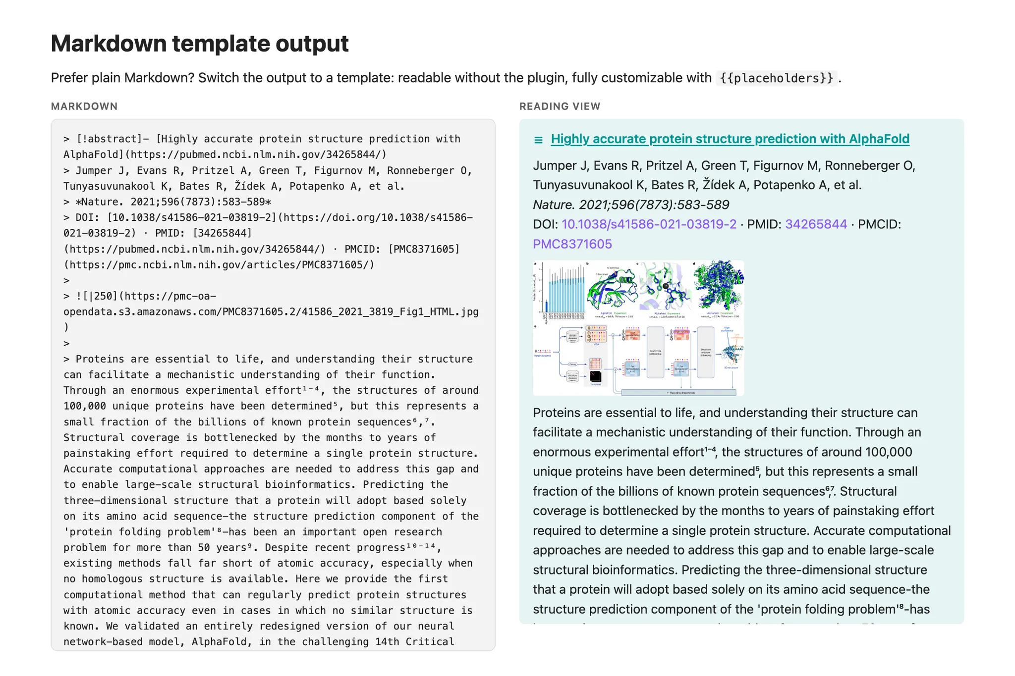 Scientific Article Card screenshot