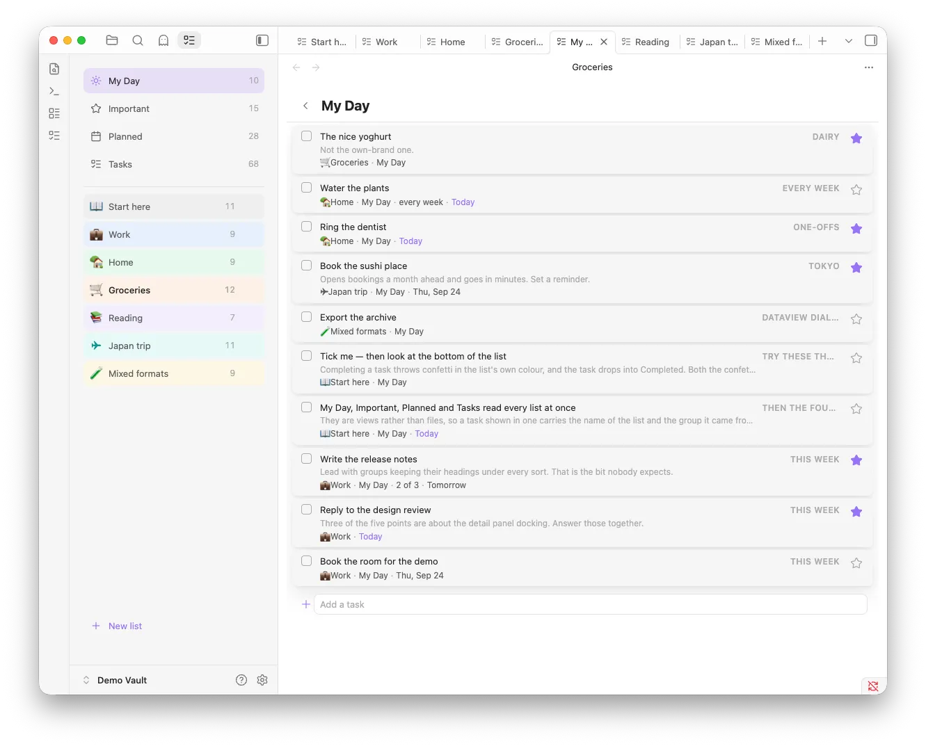 List Vibes screenshot