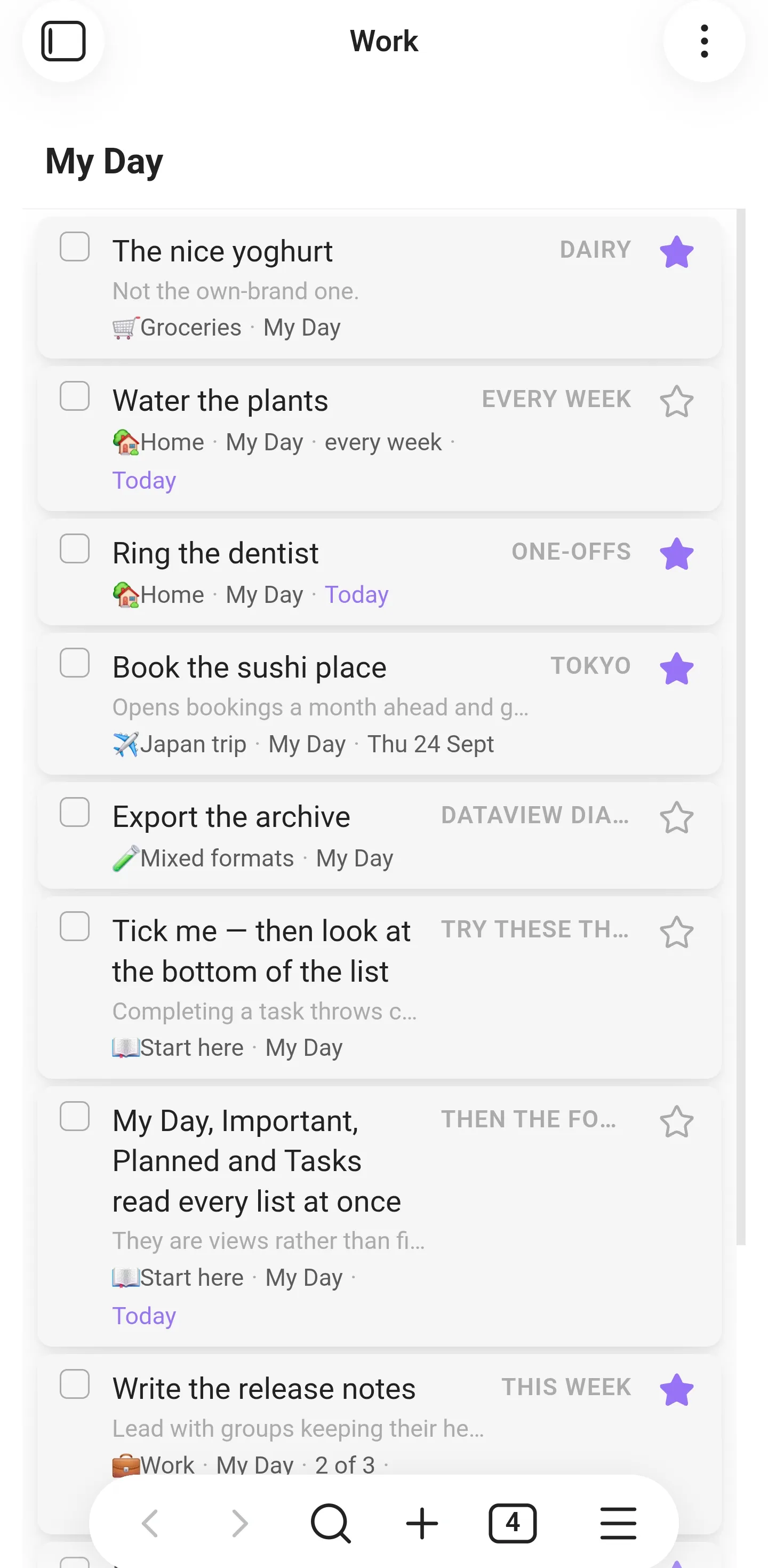 List Vibes screenshot