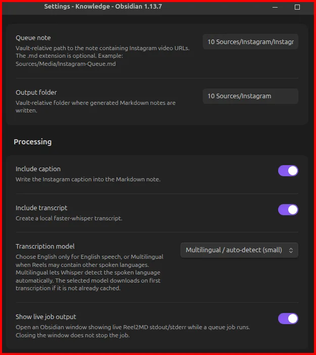 Reel2MD screenshot