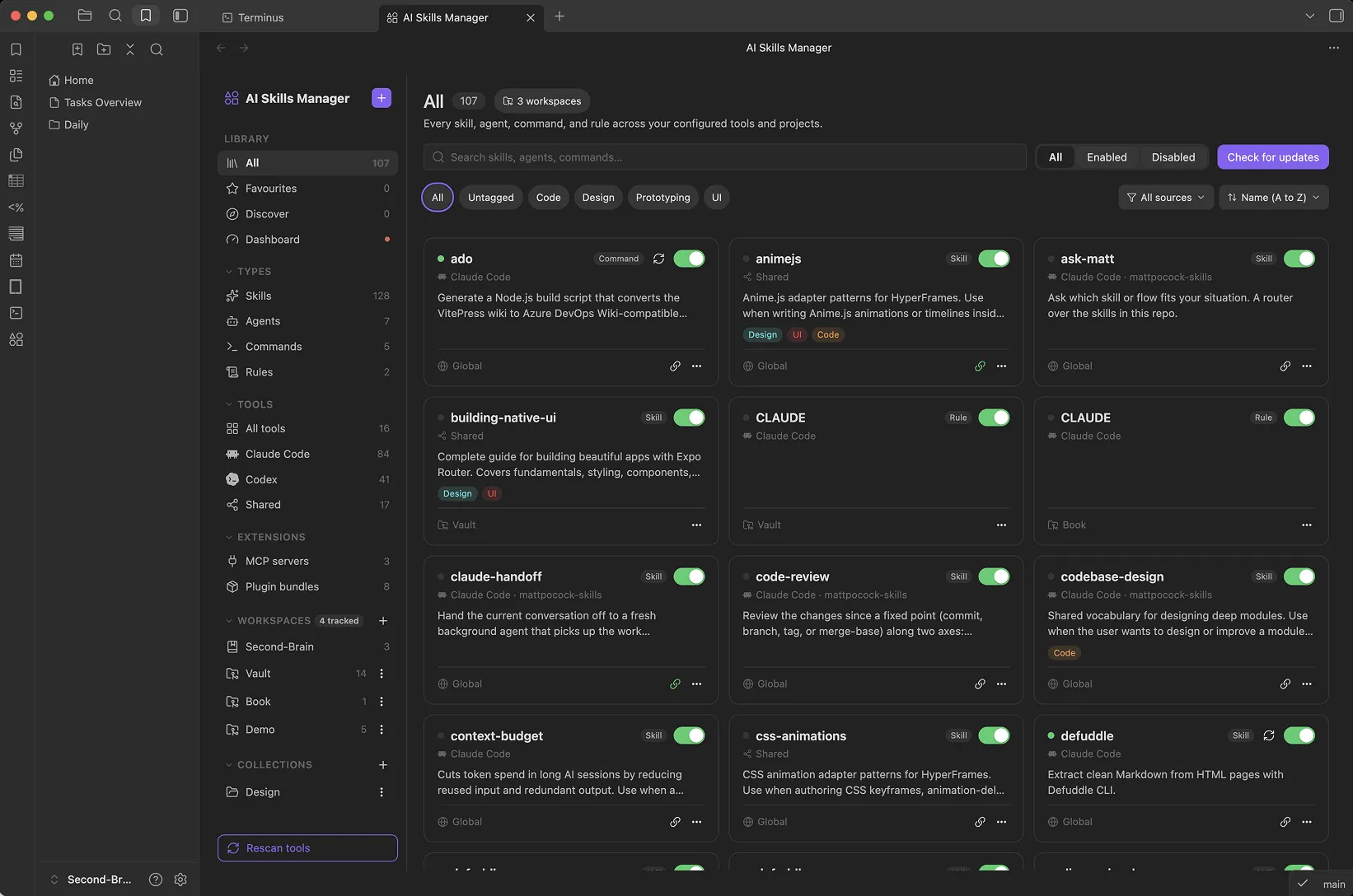 AI Skills Manager screenshot