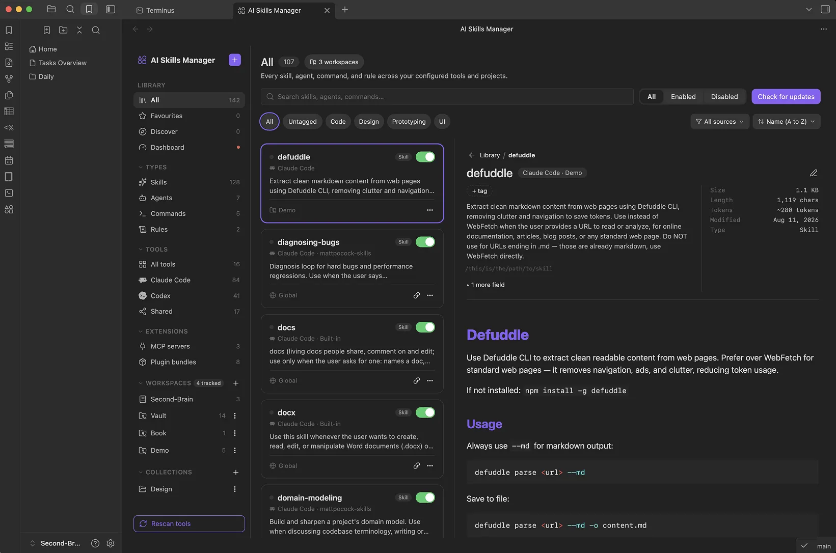 AI Skills Manager screenshot