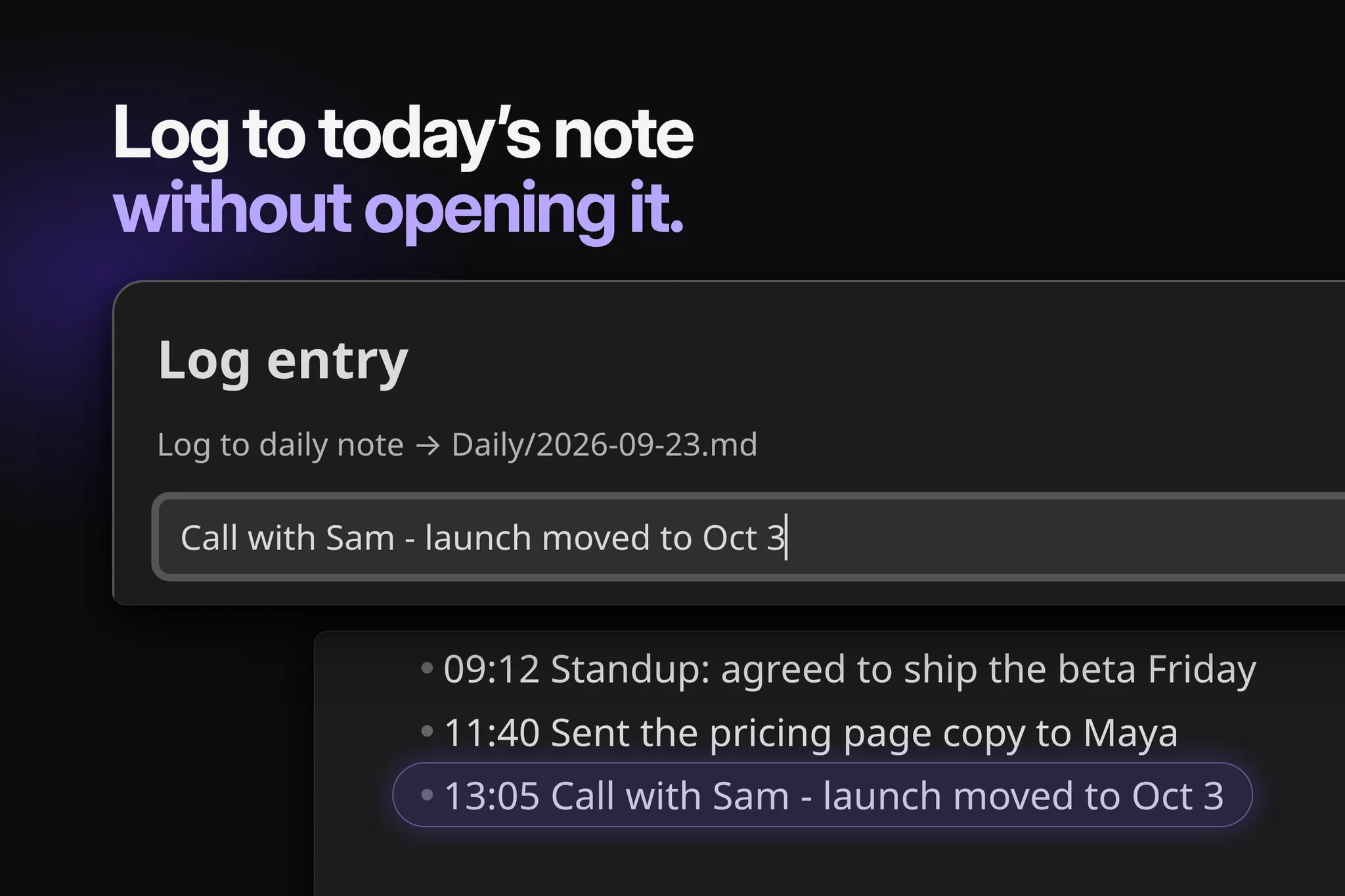 QuickAdd screenshot