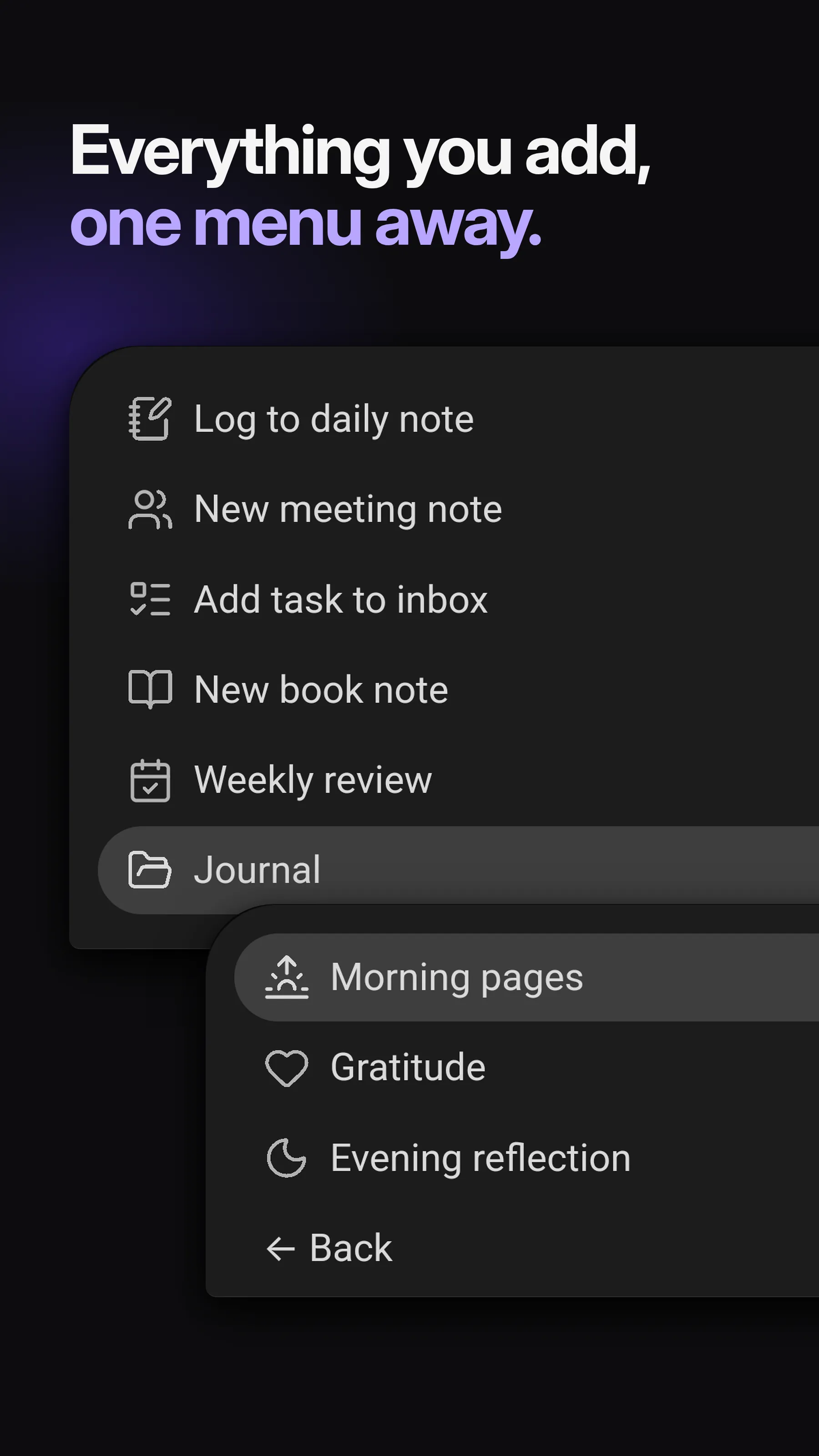QuickAdd screenshot