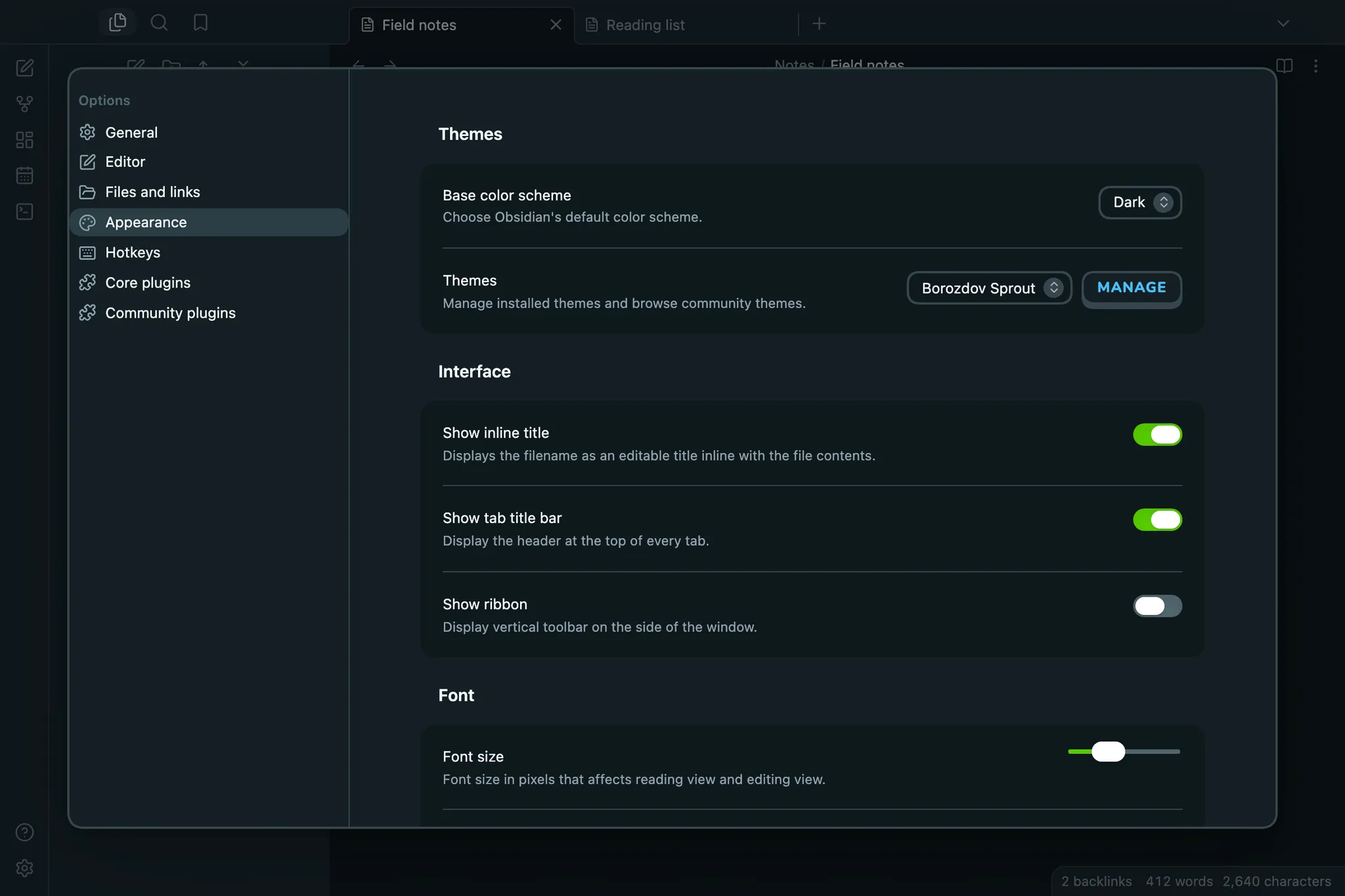 Borozdov Sprout screenshot