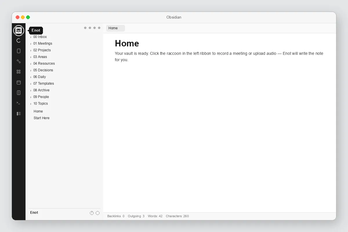 Enot screenshot