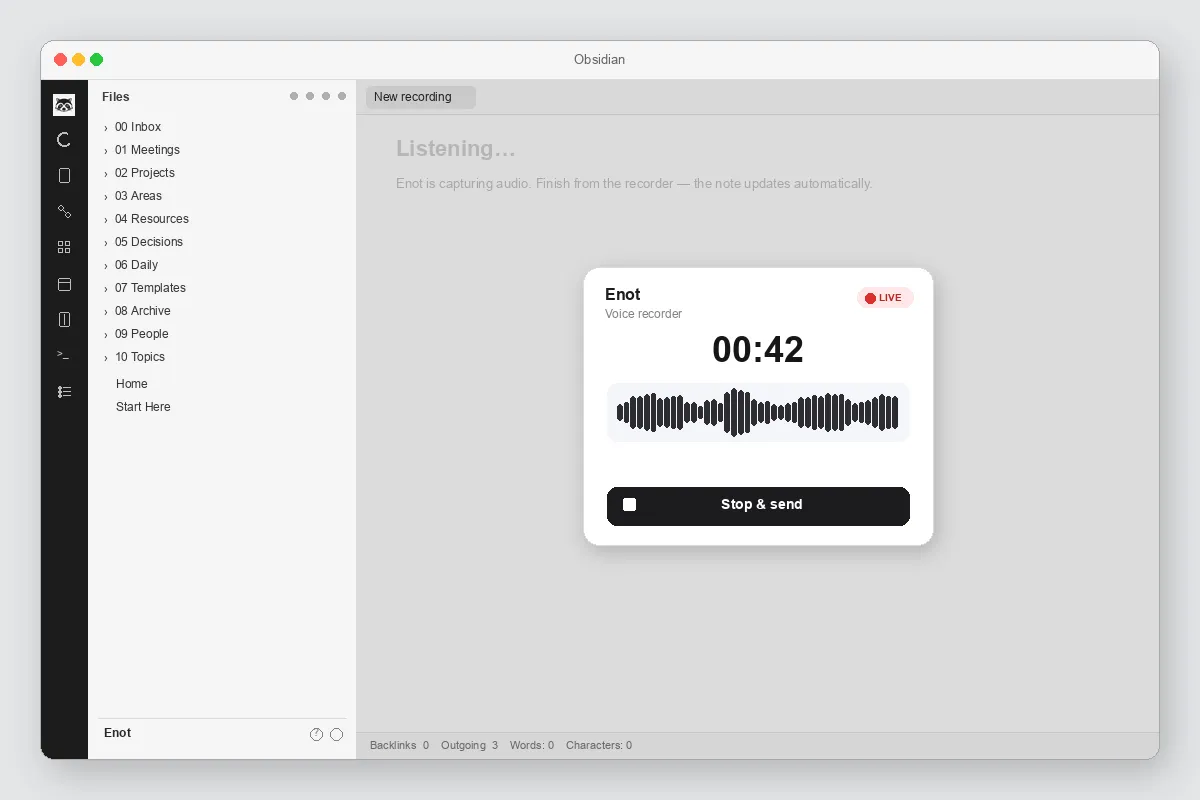 Enot screenshot