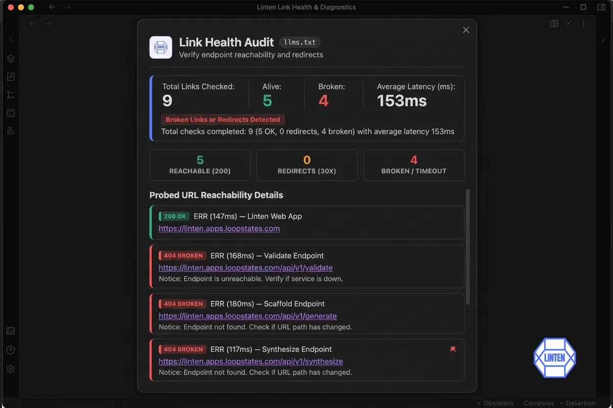 Linten screenshot