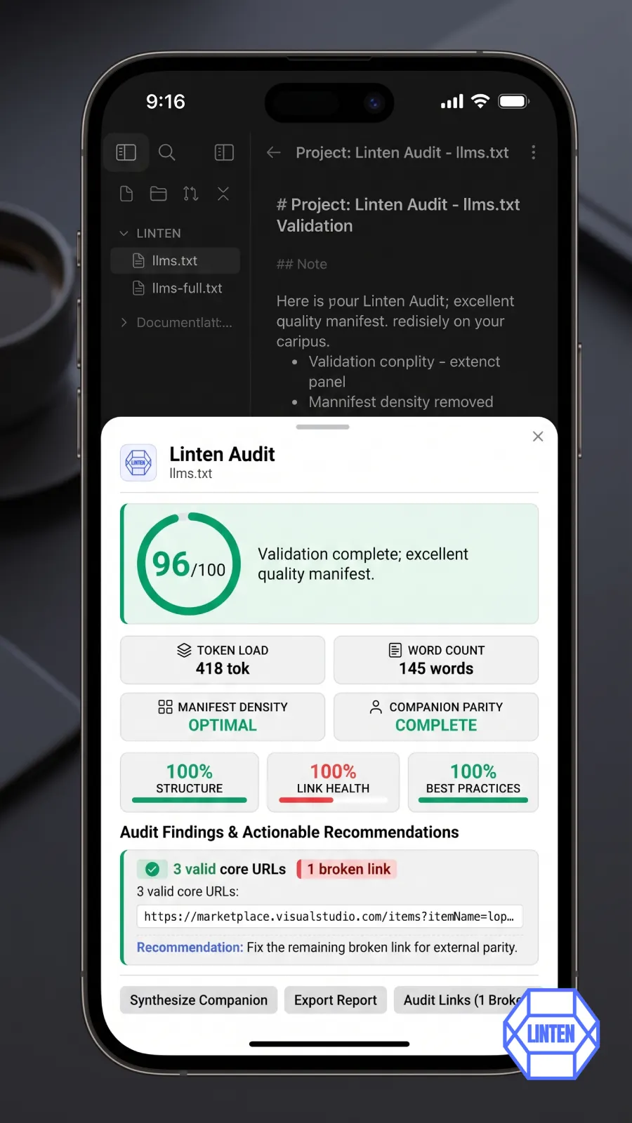 Linten screenshot