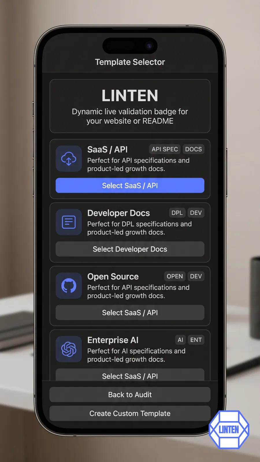 Linten screenshot