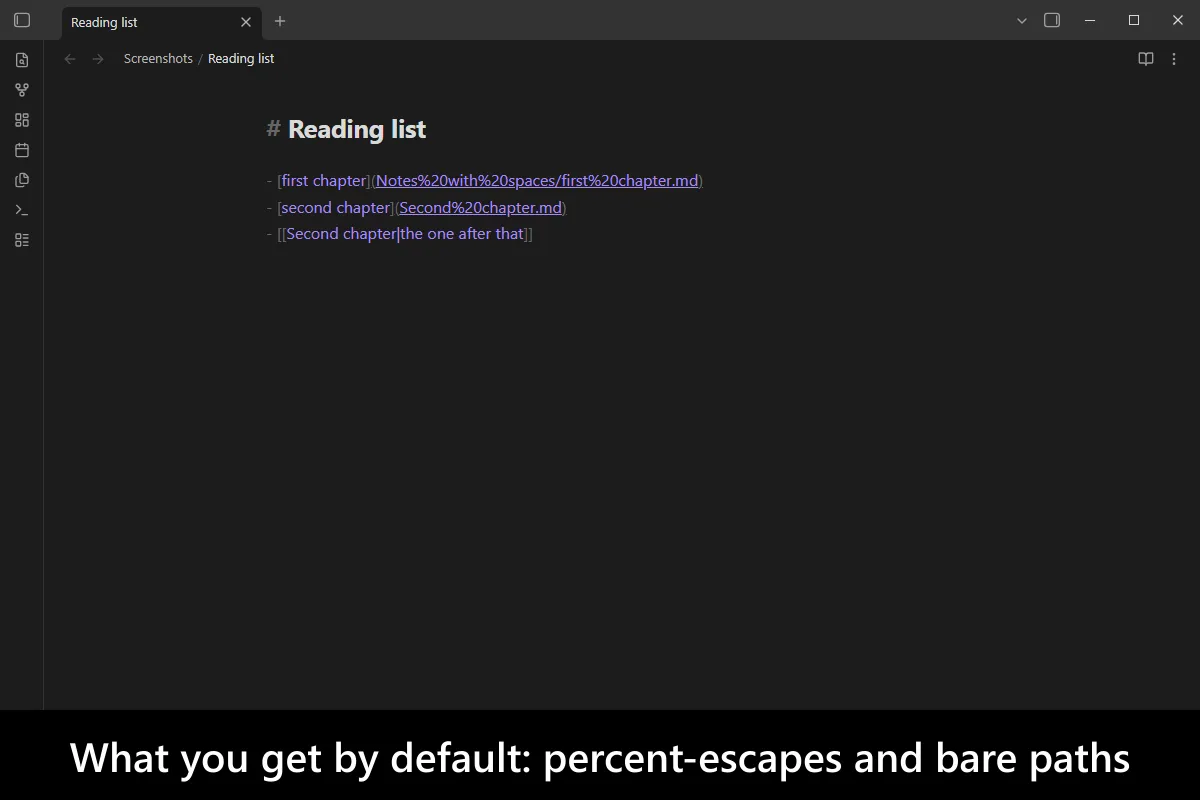 Better Markdown Links screenshot
