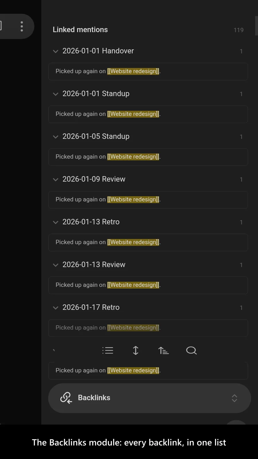 Advanced Metadata Cache screenshot