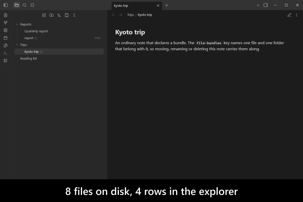 File Bundles screenshot