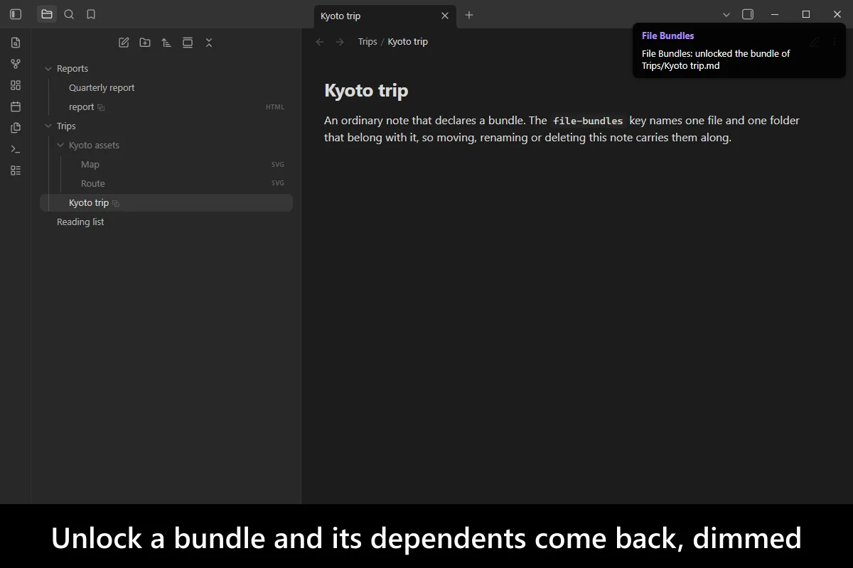 File Bundles screenshot