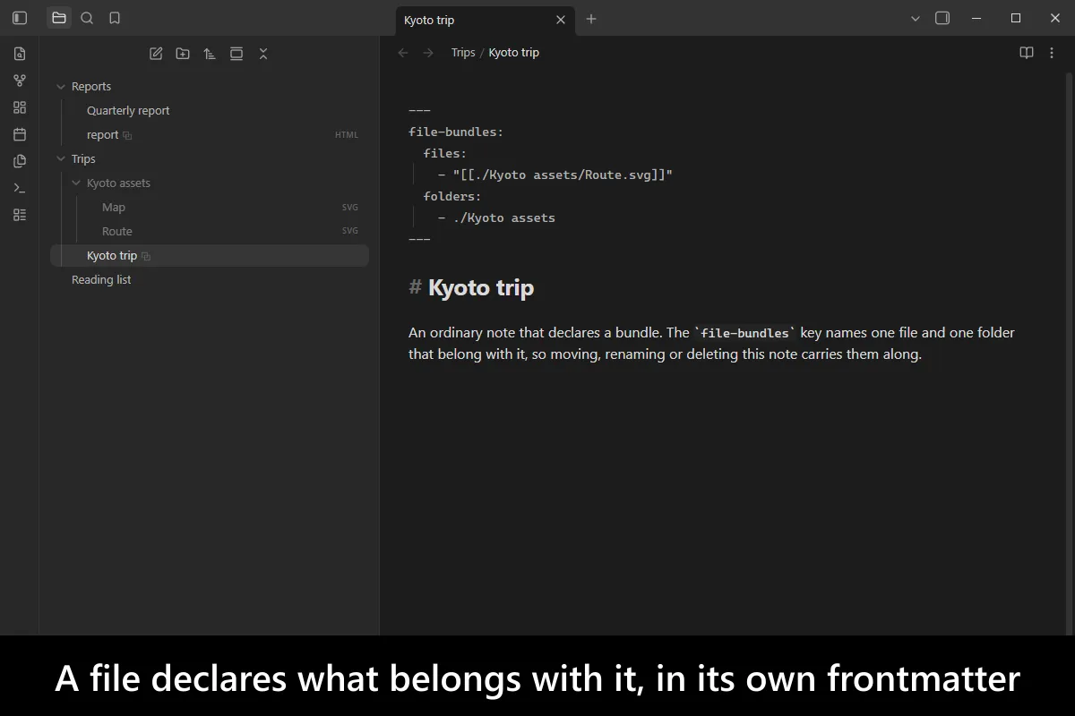 File Bundles screenshot