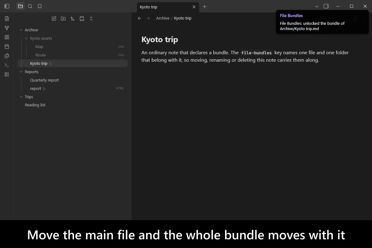 File Bundles screenshot