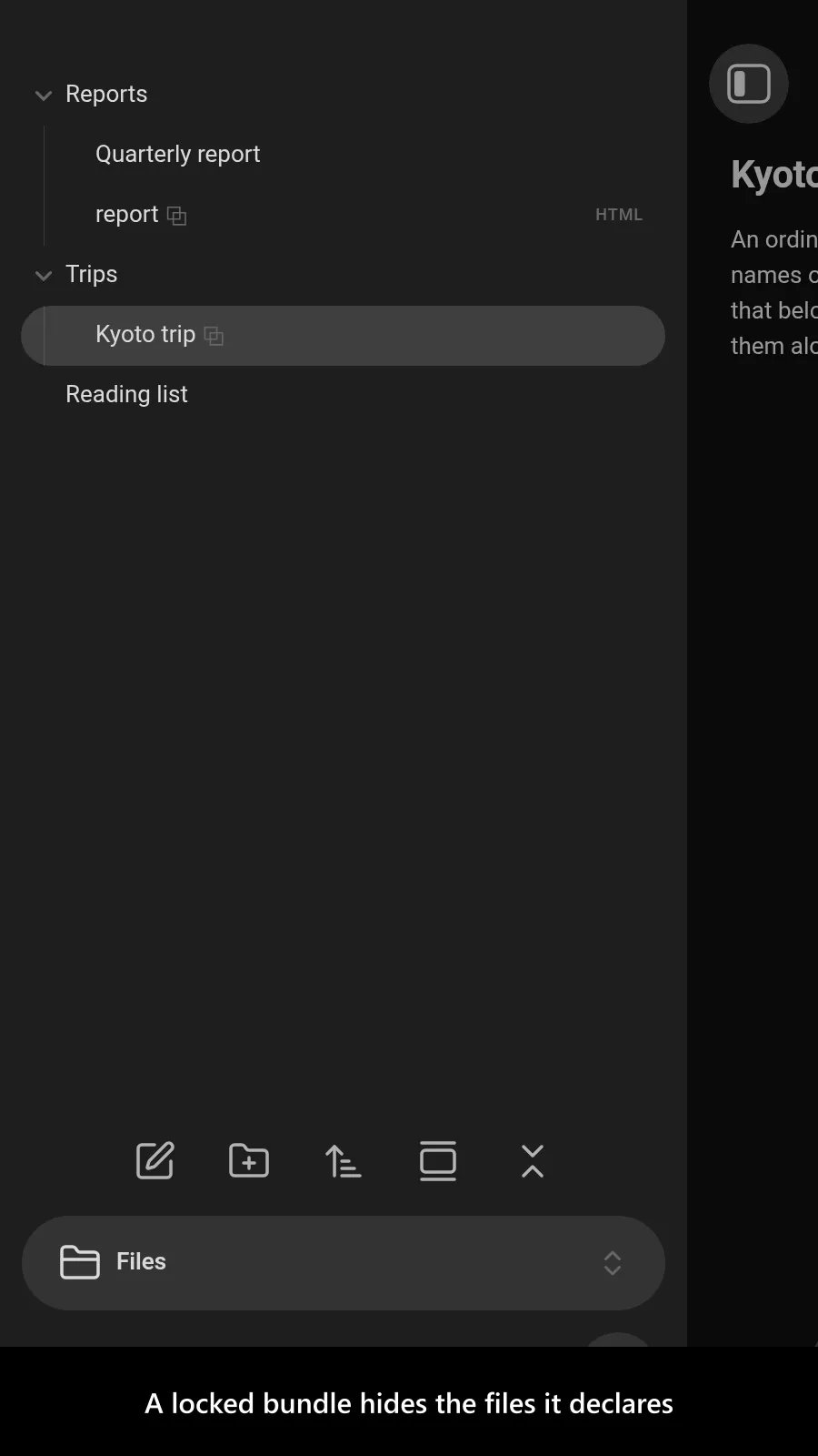 File Bundles screenshot