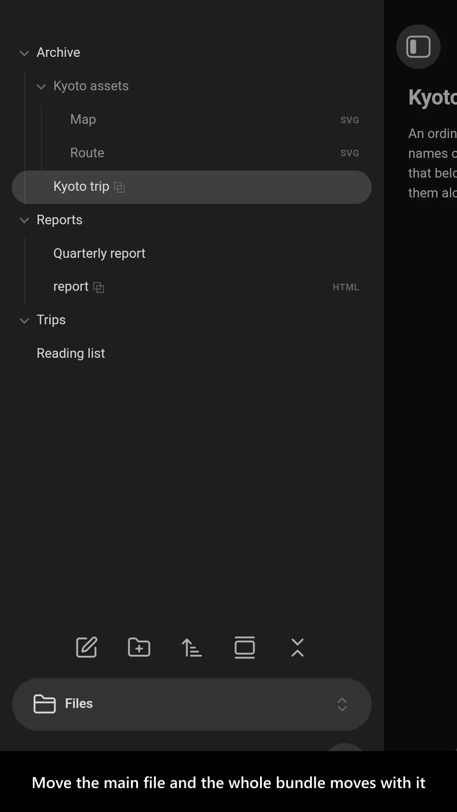 File Bundles screenshot