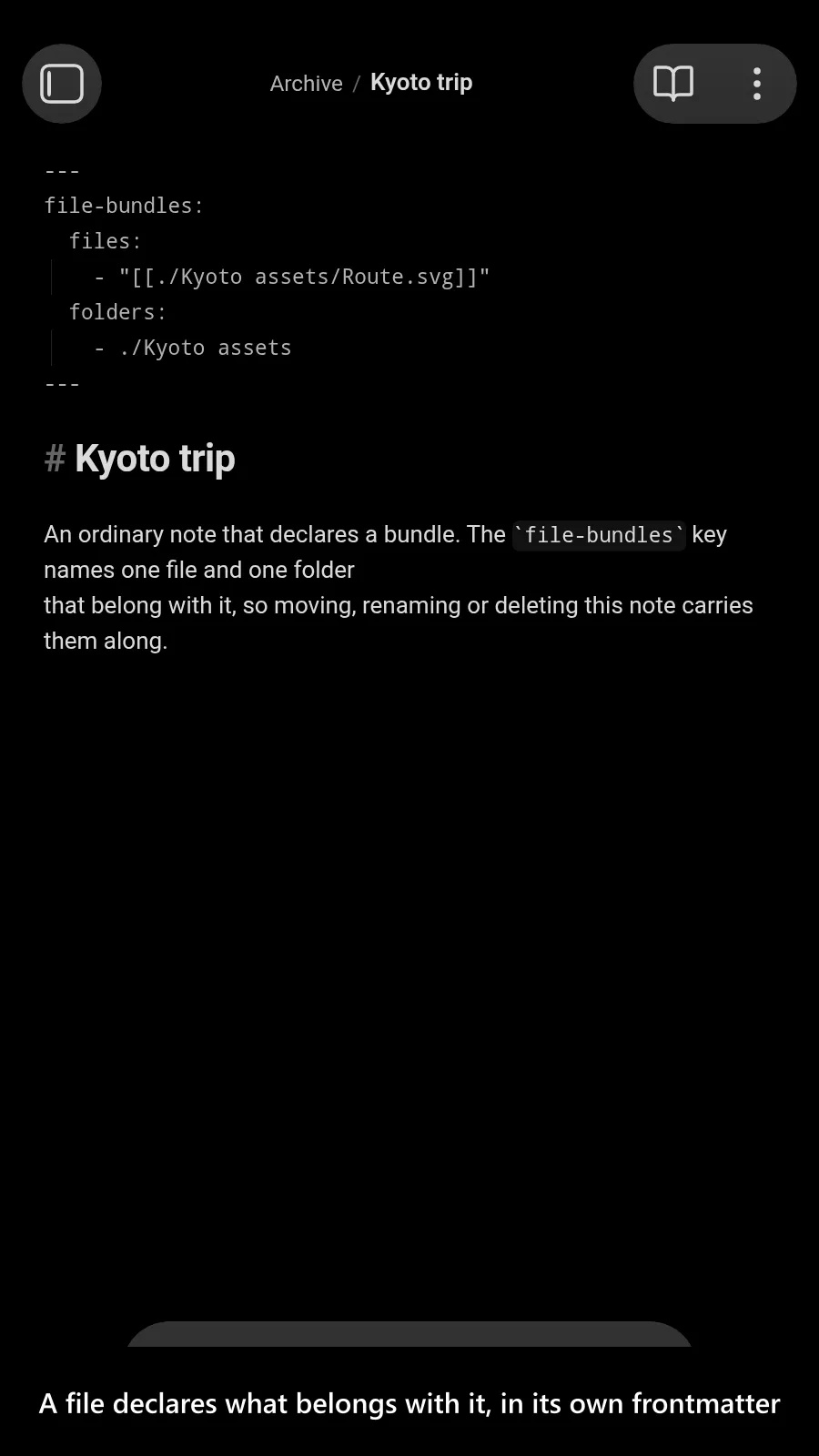 File Bundles screenshot