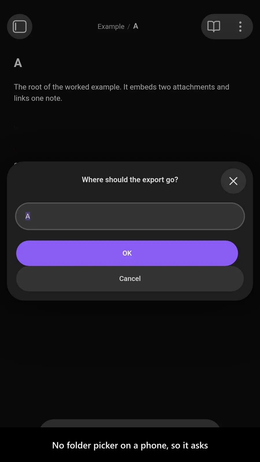 Advanced Markdown Export screenshot