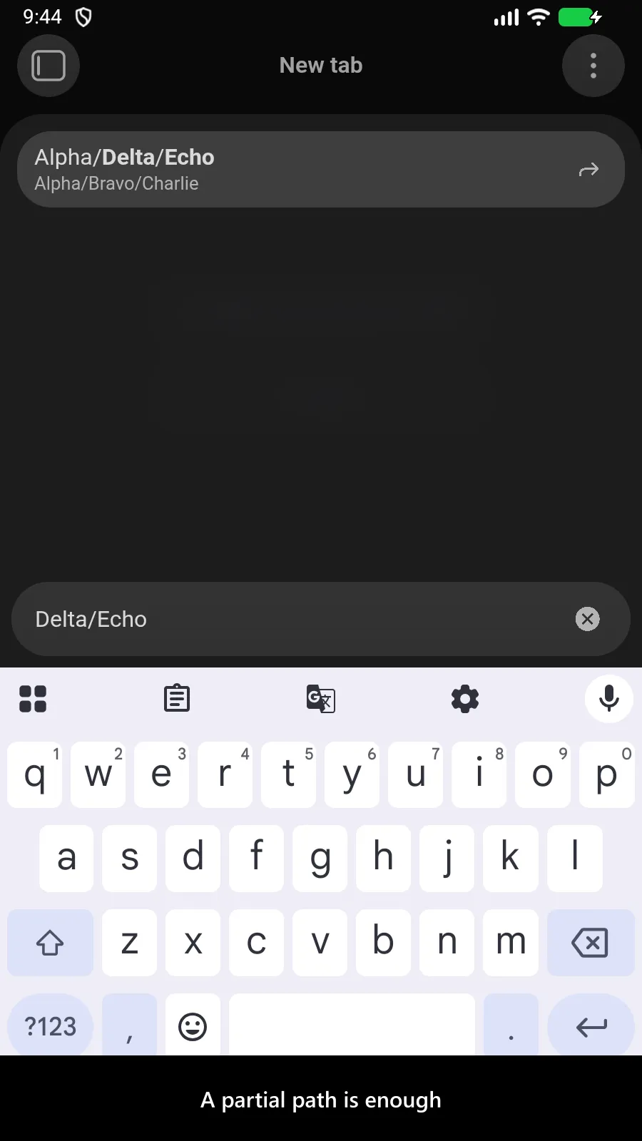 Alias Quick Switcher screenshot