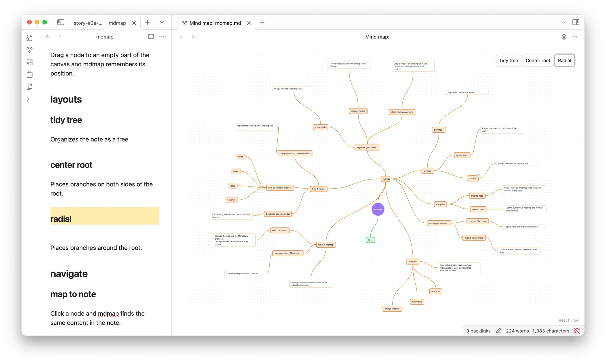 mdmap screenshot