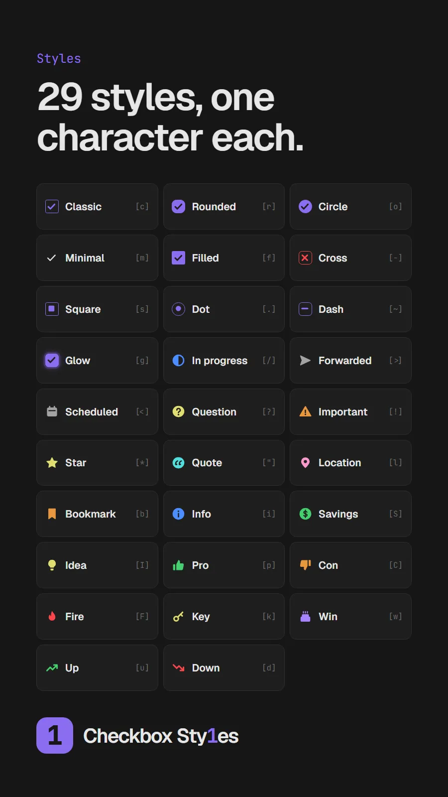 Checkbox Sty1es screenshot