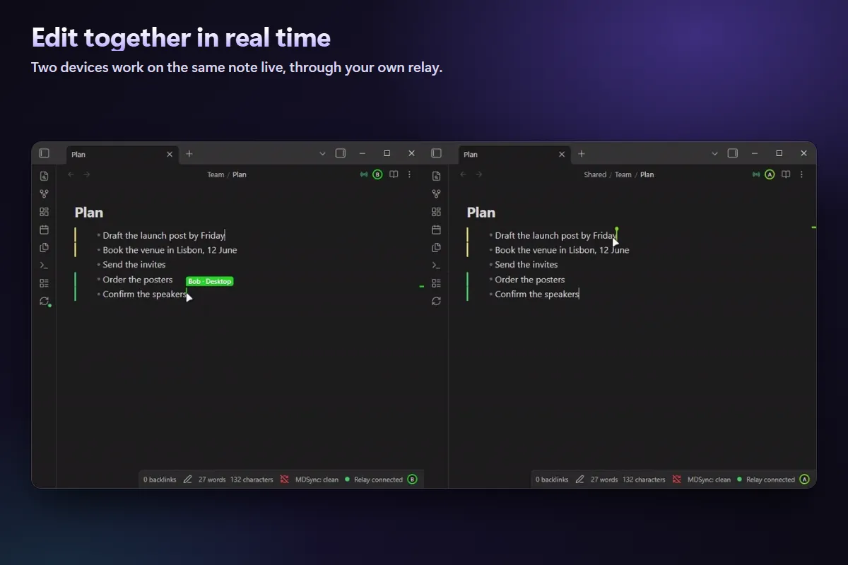 MDSync screenshot