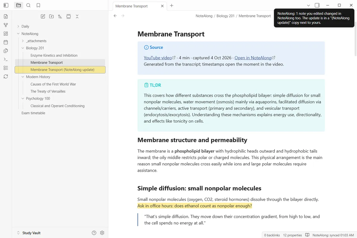 NoteAlong screenshot