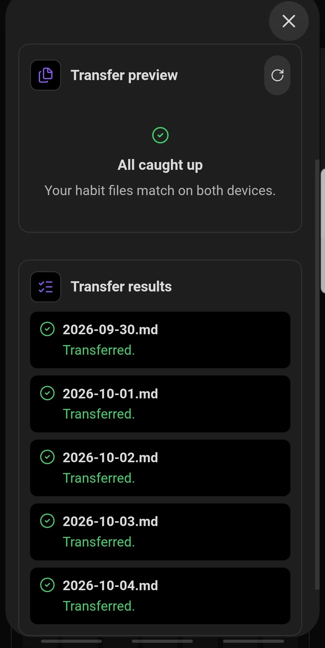 Temperans Habits screenshot