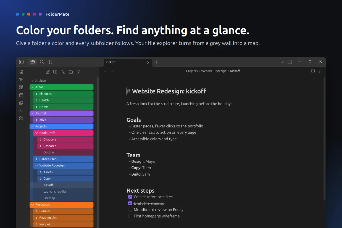 FolderMate screenshot