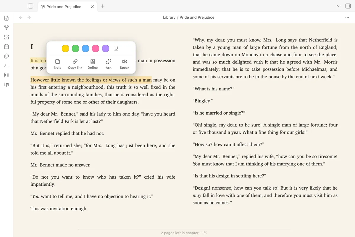 Octavo Reader screenshot