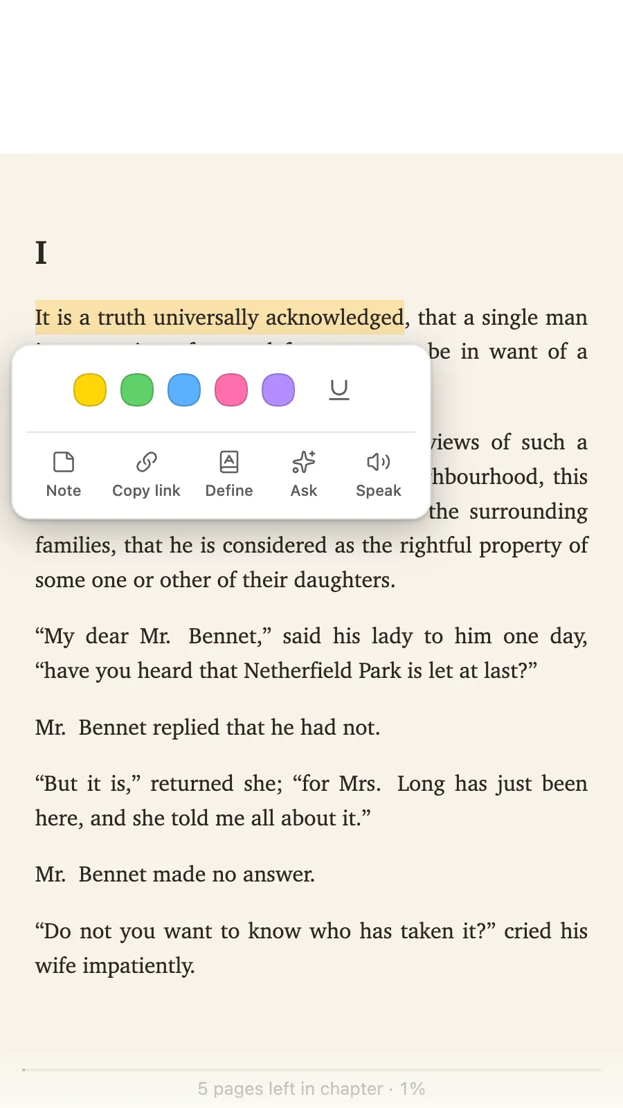Octavo Reader screenshot