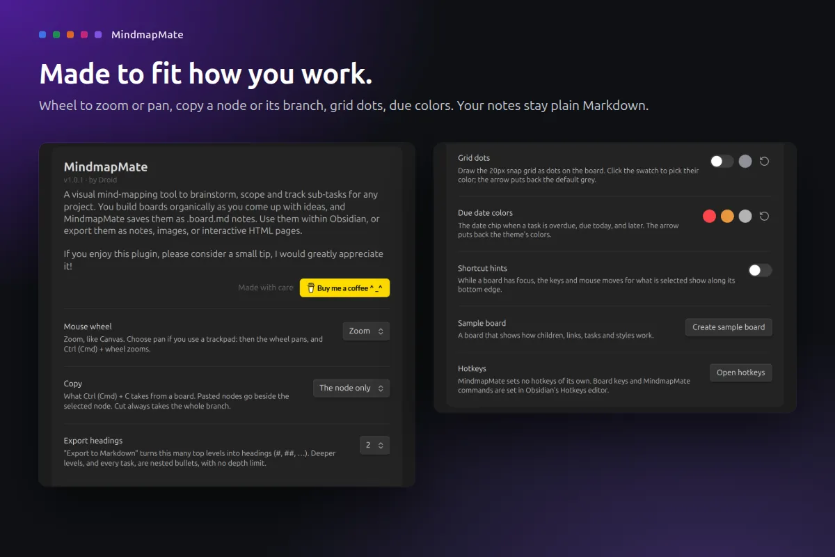 MindmapMate screenshot