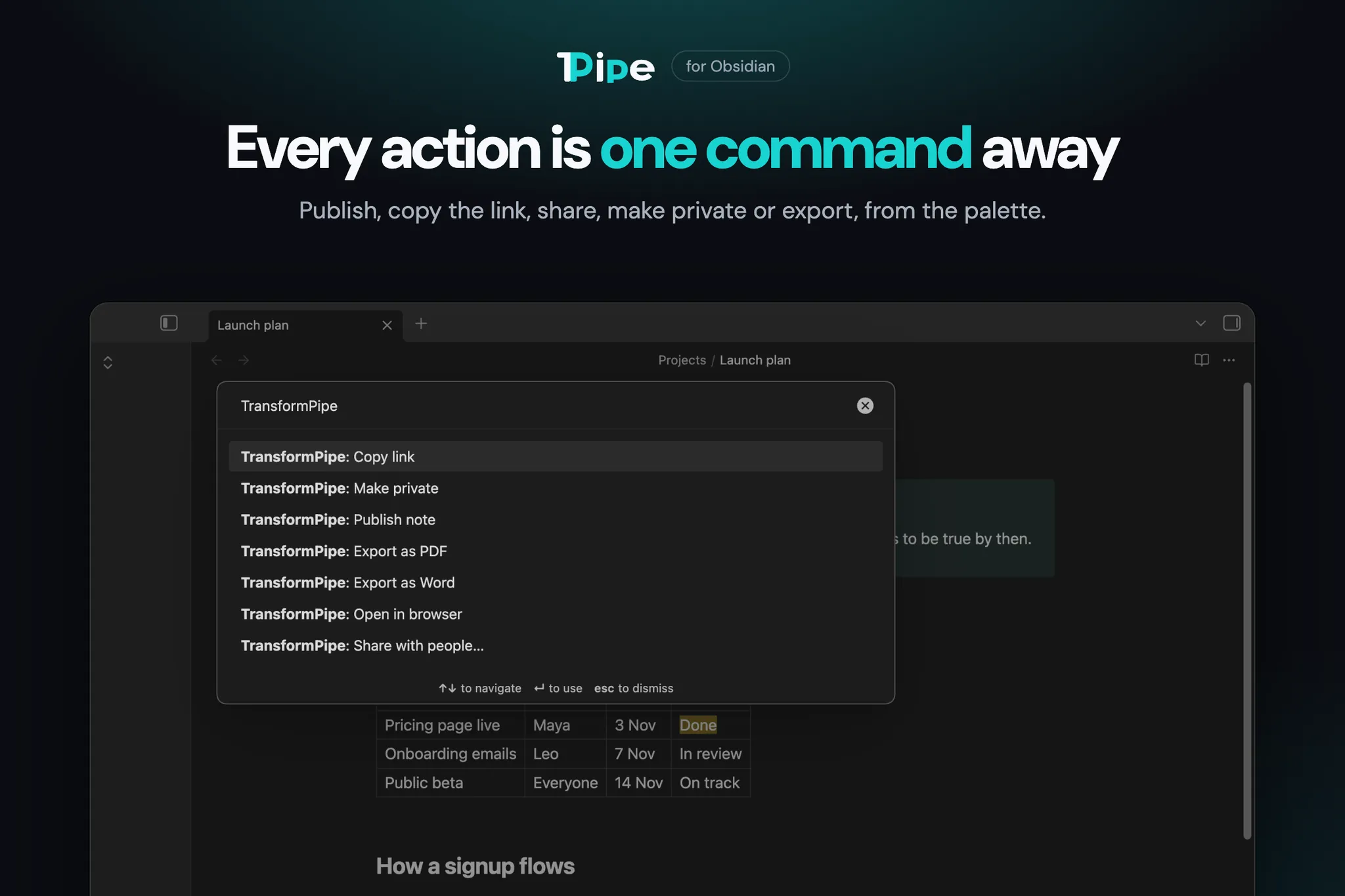 TransformPipe screenshot