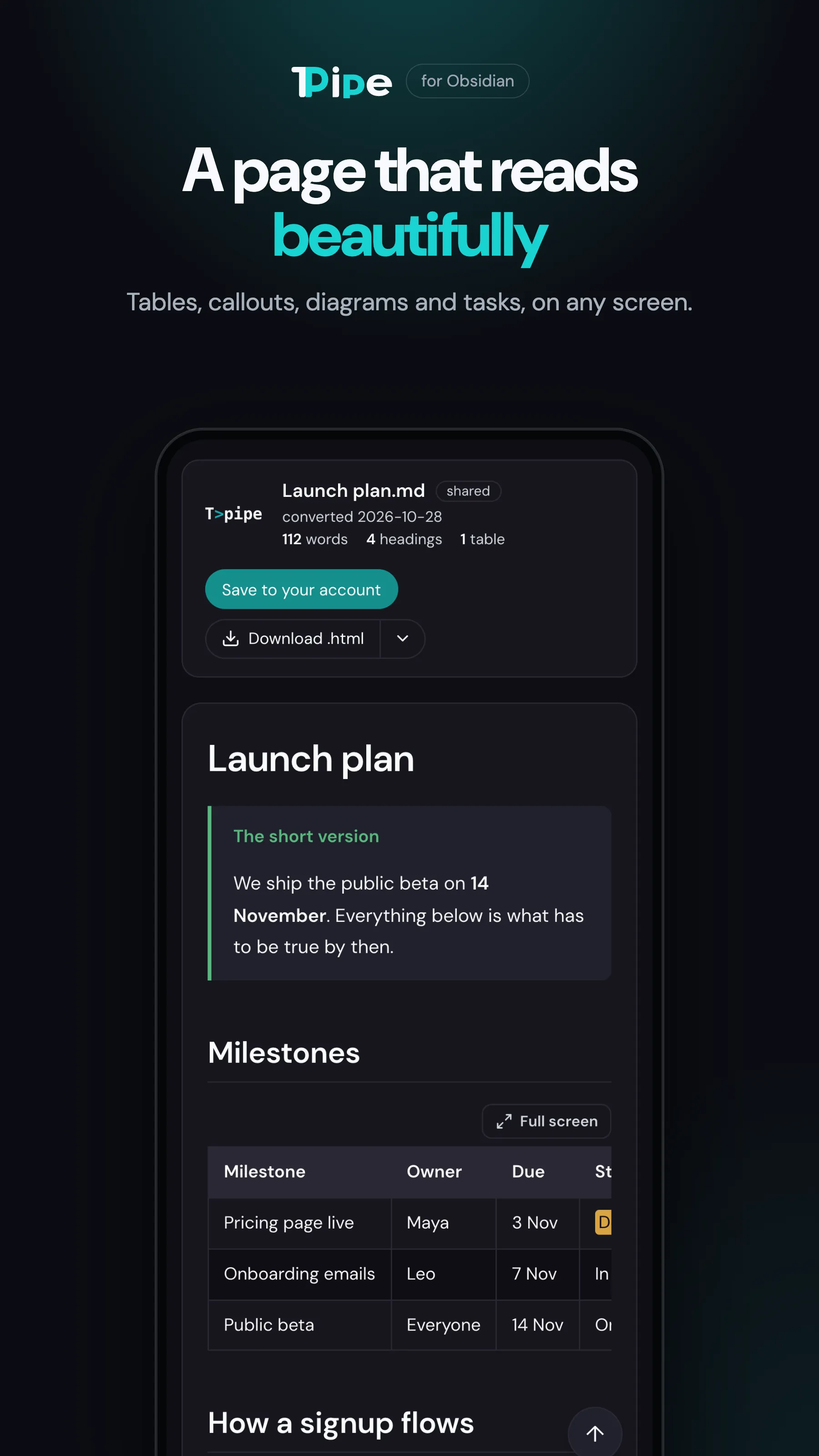 TransformPipe screenshot
